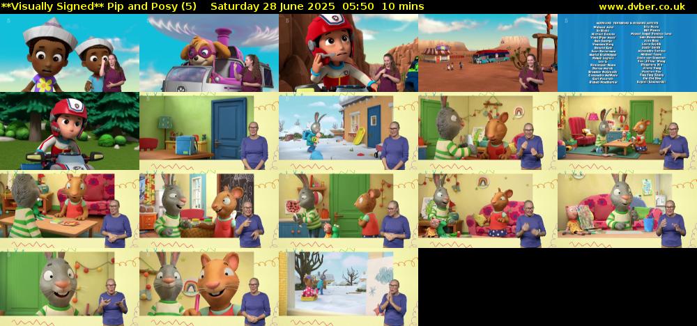 **Visually Signed** Pip and Posy (5) Saturday 28 June 2025 05:50 - 06:00
