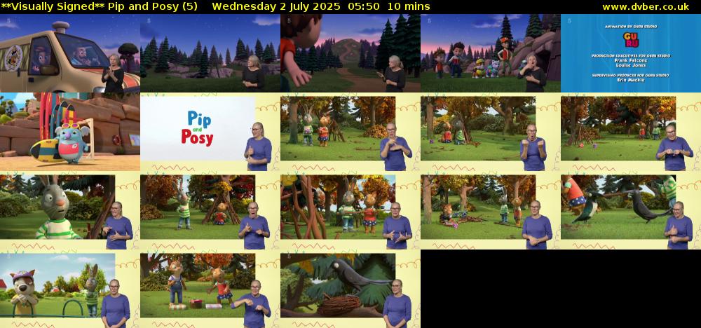 **Visually Signed** Pip and Posy (5) Wednesday 2 July 2025 05:50 - 06:00