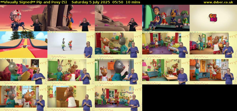 **Visually Signed** Pip and Posy (5) Saturday 5 July 2025 05:50 - 06:00