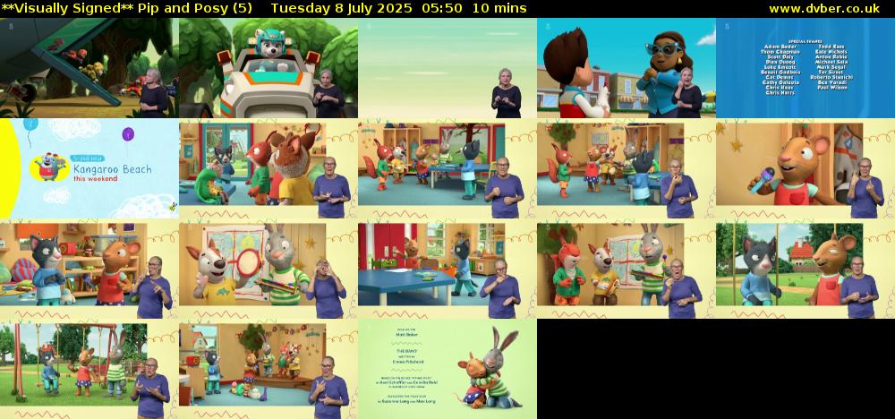 **Visually Signed** Pip and Posy (5) Tuesday 8 July 2025 05:50 - 06:00