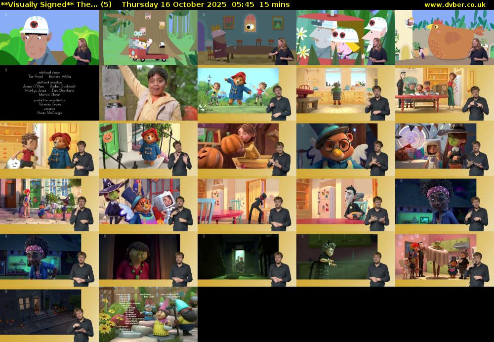 **Visually Signed** The... (5) Thursday 16 October 2025 05:45 - 06:00