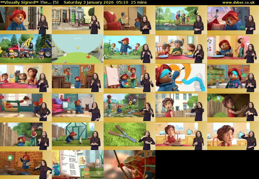 **Visually Signed** The... (5) Saturday 3 January 2026 05:10 - 05:25