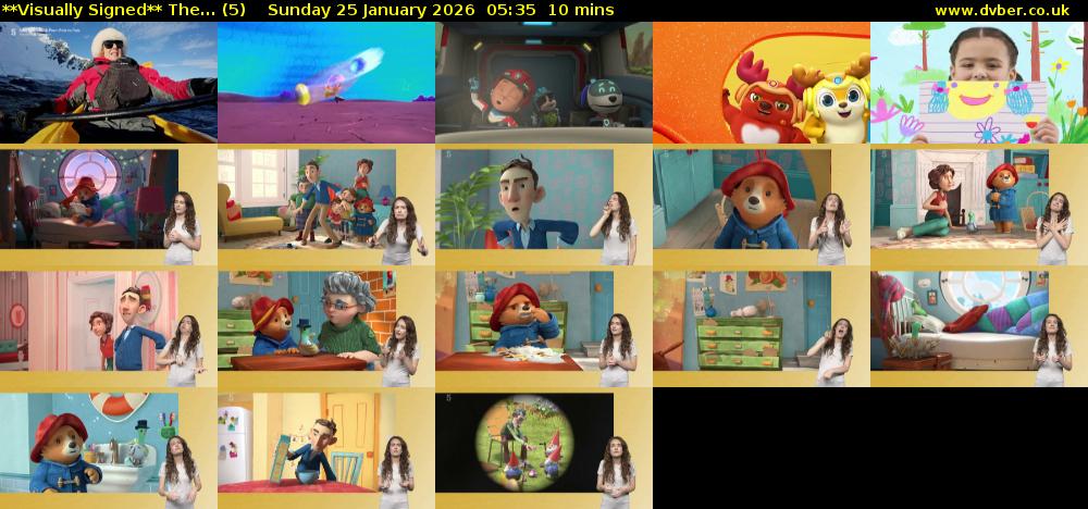 **Visually Signed** The... (5) Sunday 25 January 2026 05:35 - 05:45