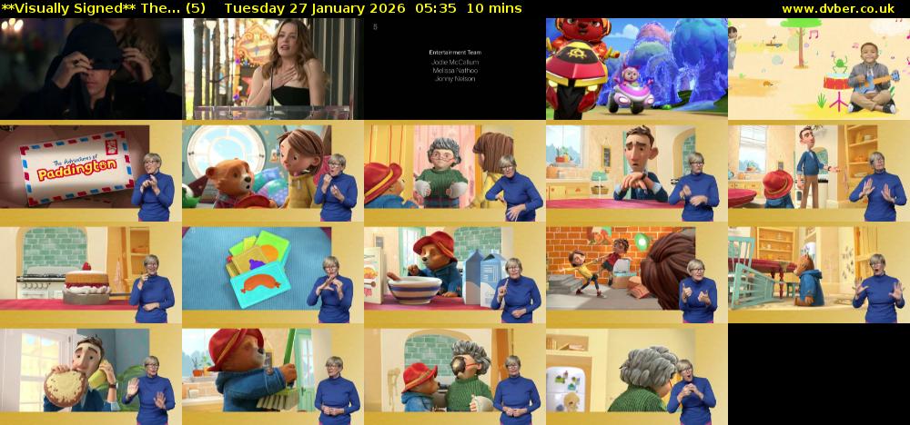 **Visually Signed** The... (5) Tuesday 27 January 2026 05:35 - 05:45