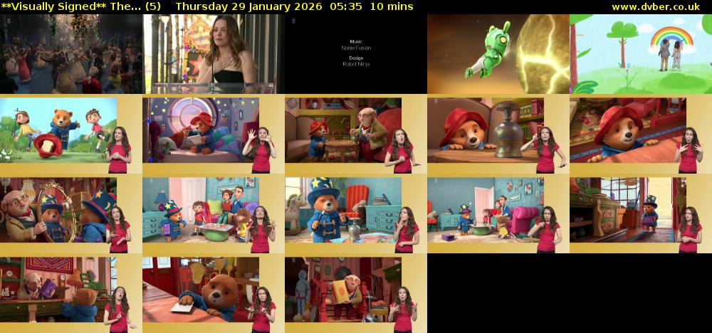 **Visually Signed** The... (5) Thursday 29 January 2026 05:35 - 05:45