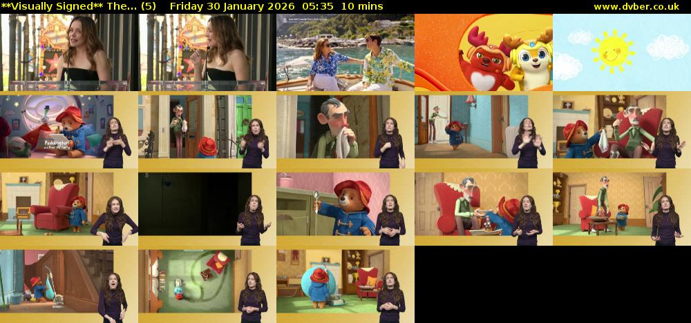 **Visually Signed** The... (5) Friday 30 January 2026 05:35 - 05:45