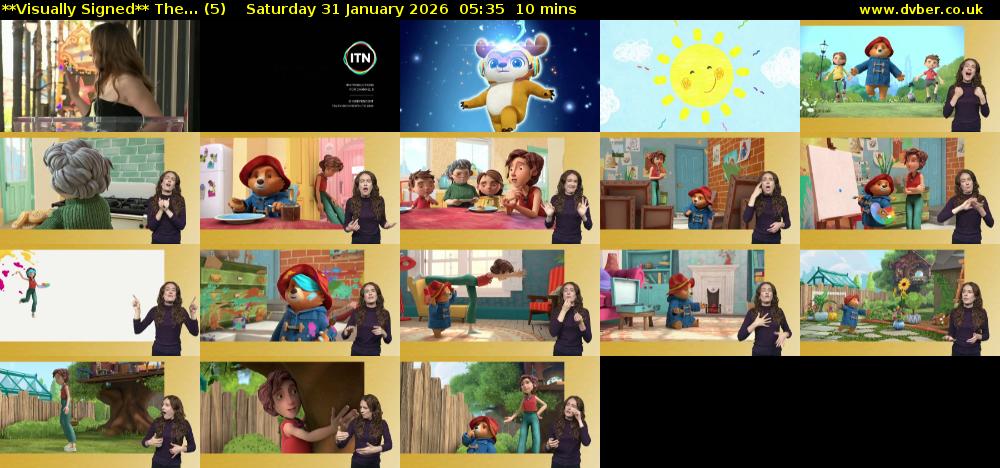 **Visually Signed** The... (5) Saturday 31 January 2026 05:35 - 05:45
