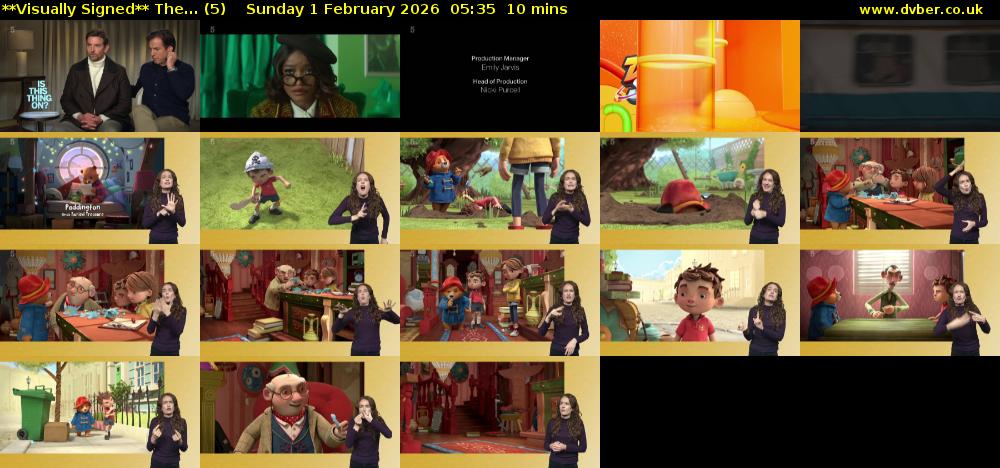 **Visually Signed** The... (5) Sunday 1 February 2026 05:35 - 05:45