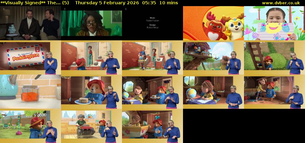 **Visually Signed** The... (5) Thursday 5 February 2026 05:35 - 05:45