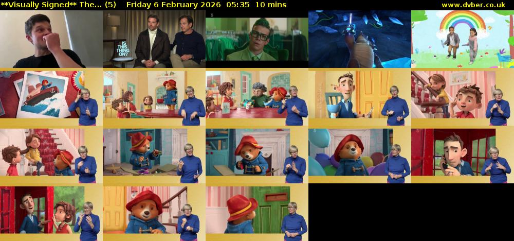 **Visually Signed** The... (5) Friday 6 February 2026 05:35 - 05:45