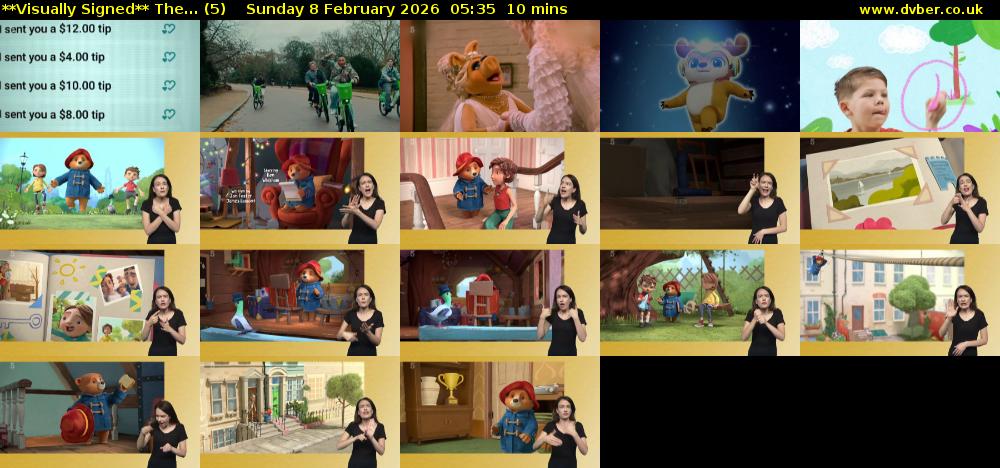 **Visually Signed** The... (5) Sunday 8 February 2026 05:35 - 05:45