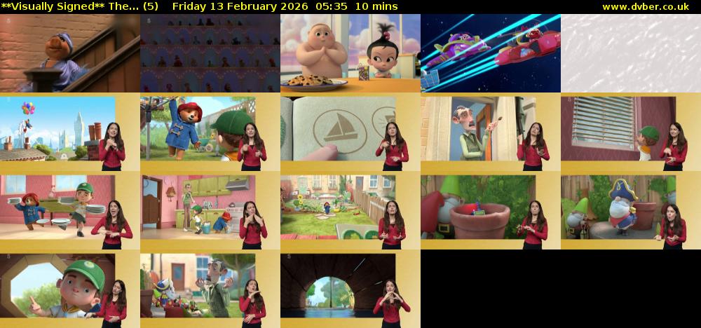 **Visually Signed** The... (5) Friday 13 February 2026 05:35 - 05:45