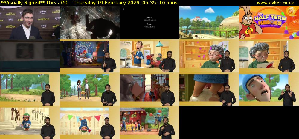 **Visually Signed** The... (5) Thursday 19 February 2026 05:35 - 05:45