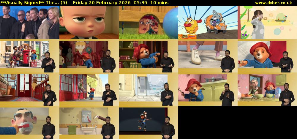 **Visually Signed** The... (5) Friday 20 February 2026 05:35 - 05:45