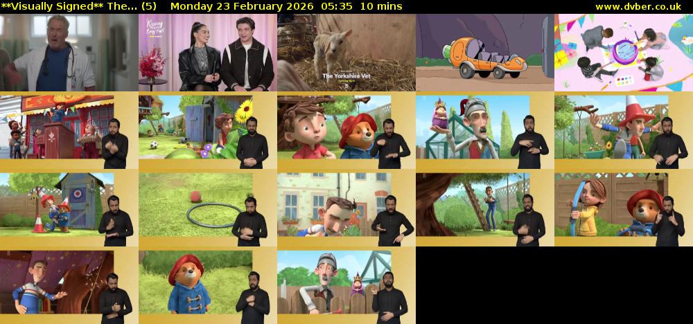 **Visually Signed** The... (5) Monday 23 February 2026 05:35 - 05:45