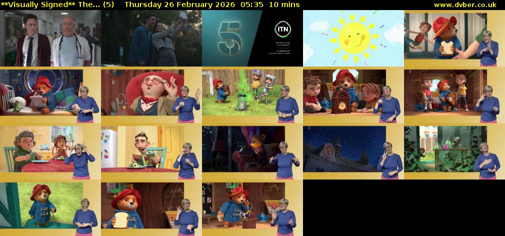 **Visually Signed** The... (5) Thursday 26 February 2026 05:35 - 05:45