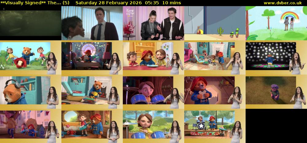 **Visually Signed** The... (5) Saturday 28 February 2026 05:35 - 05:45