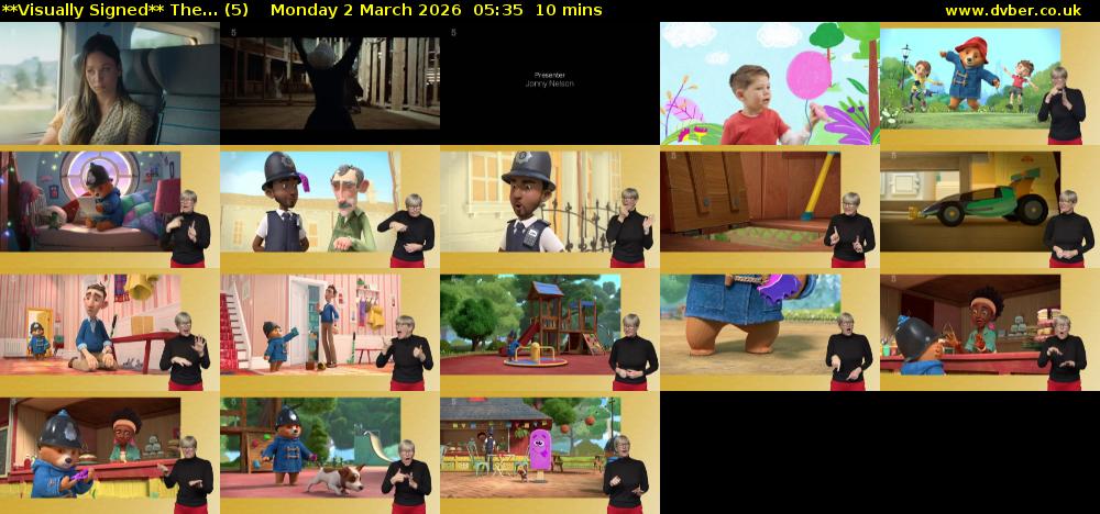 **Visually Signed** The... (5) Monday 2 March 2026 05:35 - 05:45