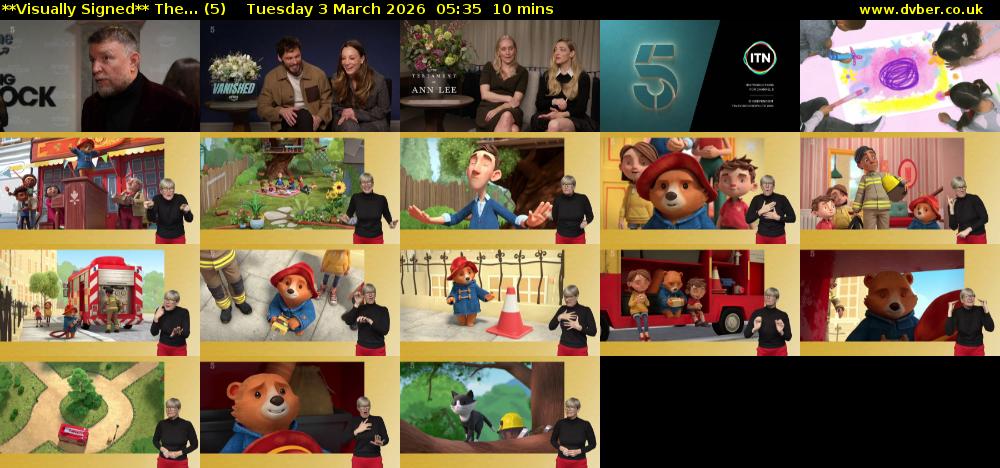 **Visually Signed** The... (5) Tuesday 3 March 2026 05:35 - 05:45