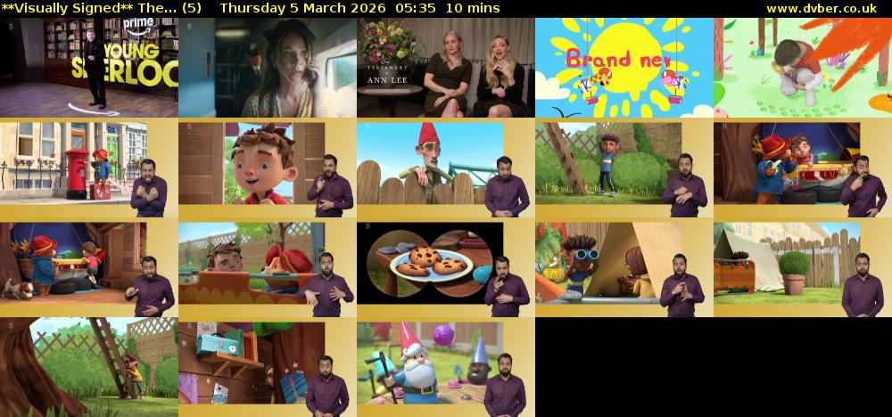 **Visually Signed** The... (5) Thursday 5 March 2026 05:35 - 05:45