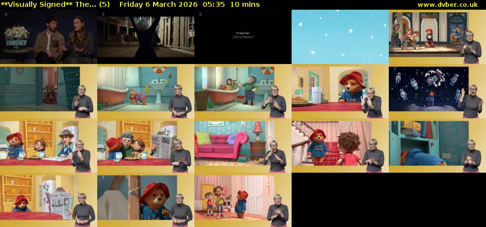 **Visually Signed** The... (5) Friday 6 March 2026 05:35 - 05:45