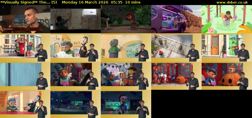 **Visually Signed** The... (5) Monday 16 March 2026 05:35 - 05:45