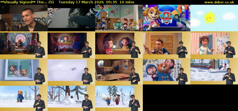 **Visually Signed** The... (5) Tuesday 17 March 2026 05:35 - 05:45