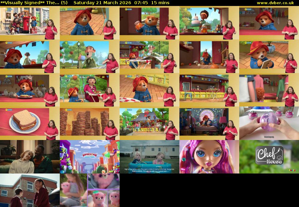 **Visually Signed** The... (5) Saturday 21 March 2026 07:45 - 08:00