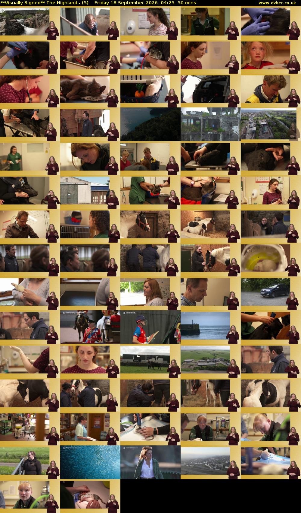 **Visually Signed** The Highland.. (5) Friday 18 September 2026 04:25 - 05:15