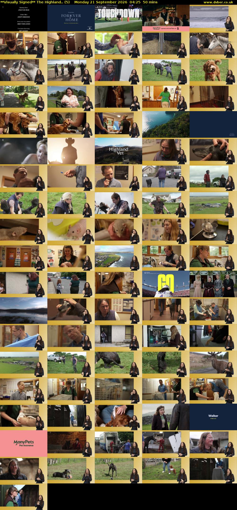 **Visually Signed** The Highland.. (5) Monday 21 September 2026 04:25 - 05:15