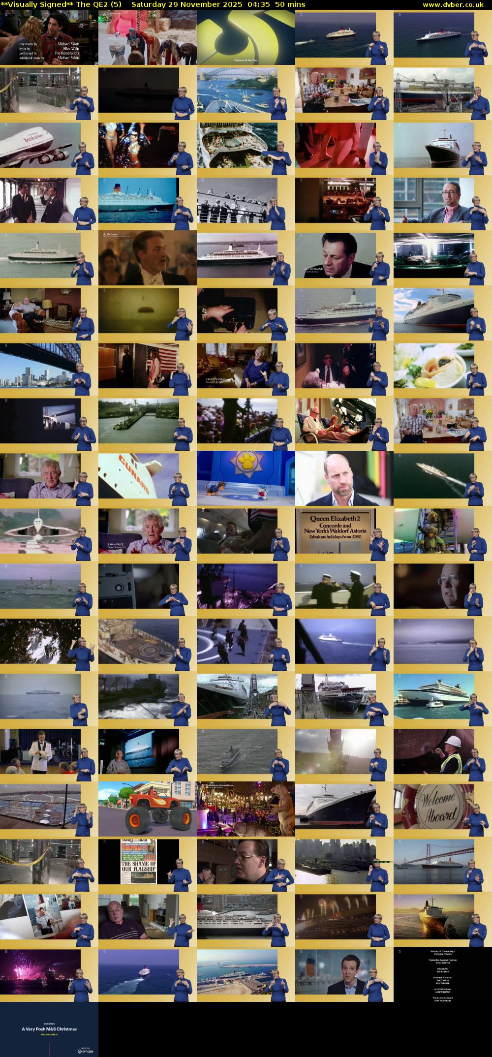 **Visually Signed** The QE2 (5) Saturday 29 November 2025 04:35 - 05:25