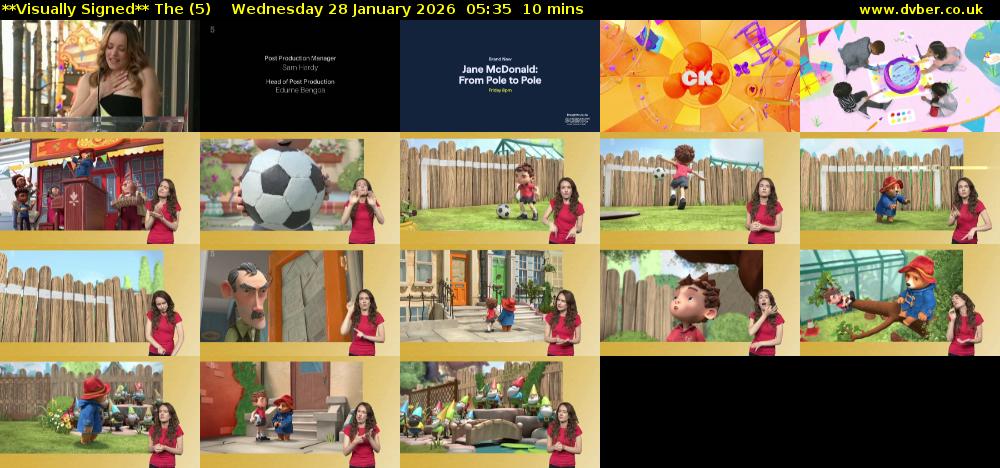 **Visually Signed** The (5) Wednesday 28 January 2026 05:35 - 05:45