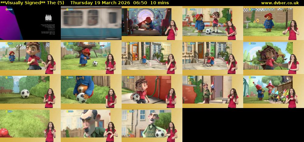 **Visually Signed** The (5) Thursday 19 March 2026 06:50 - 07:00