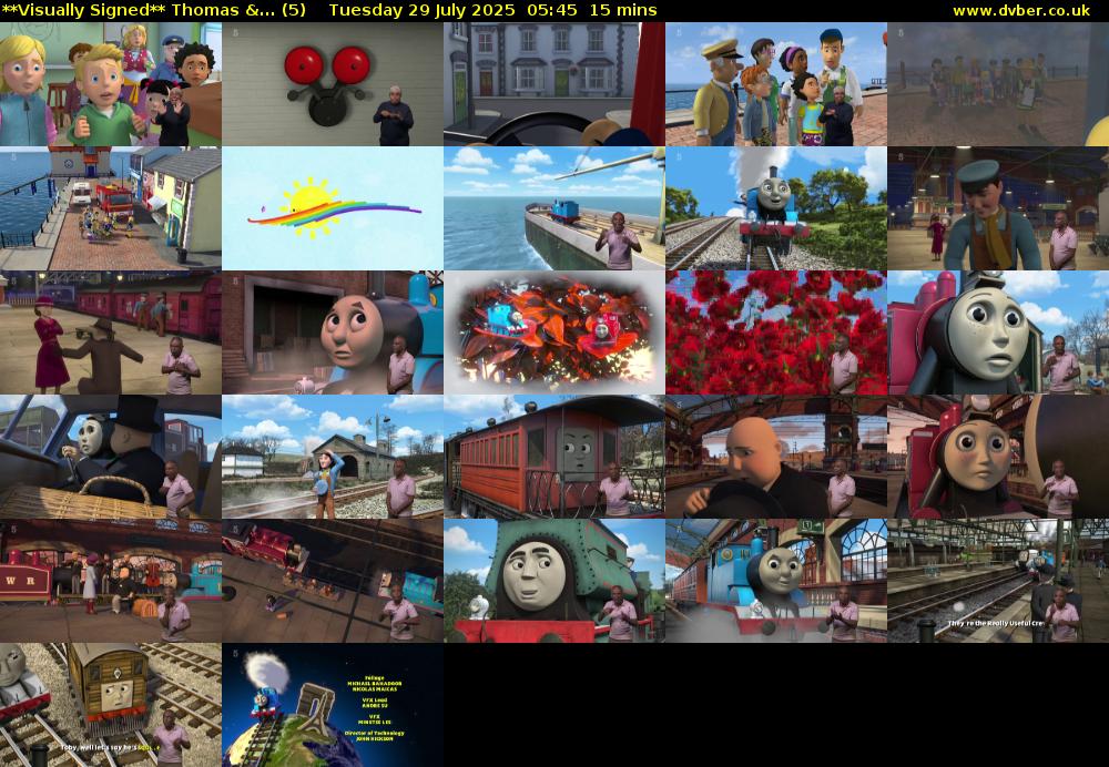 **Visually Signed** Thomas &... (5) Tuesday 29 July 2025 05:45 - 06:00