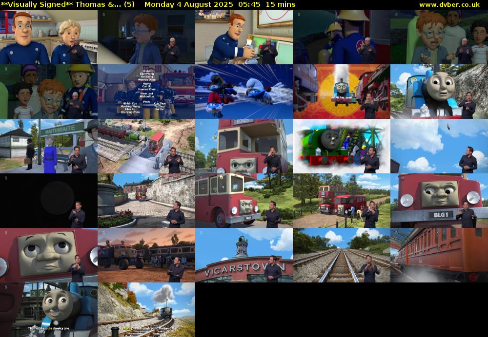 **Visually Signed** Thomas &... (5) Monday 4 August 2025 05:45 - 06:00