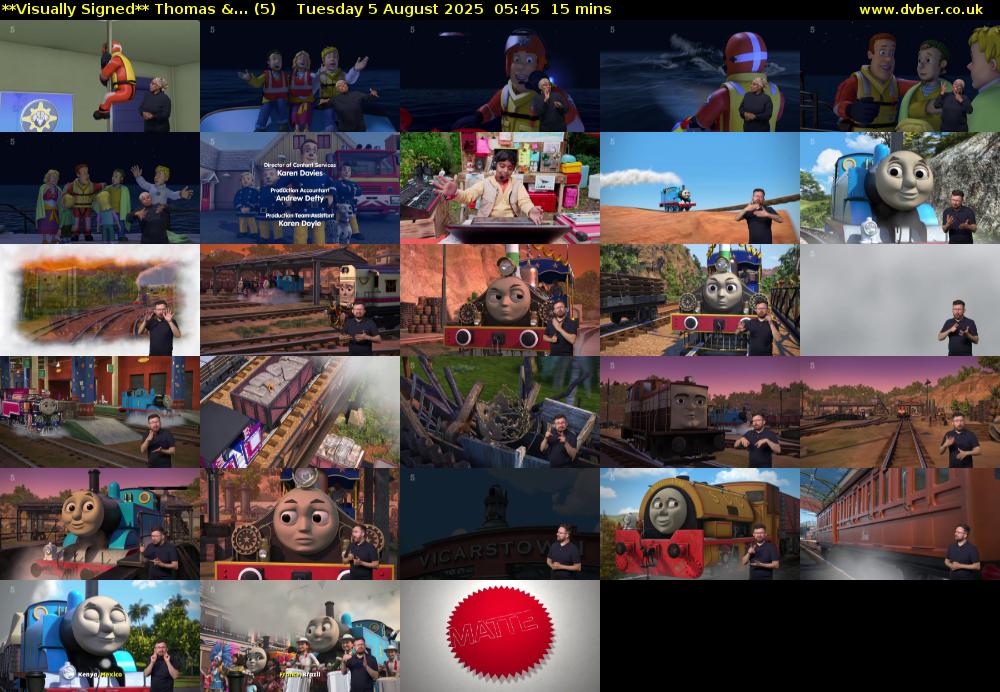 **Visually Signed** Thomas &... (5) Tuesday 5 August 2025 05:45 - 06:00