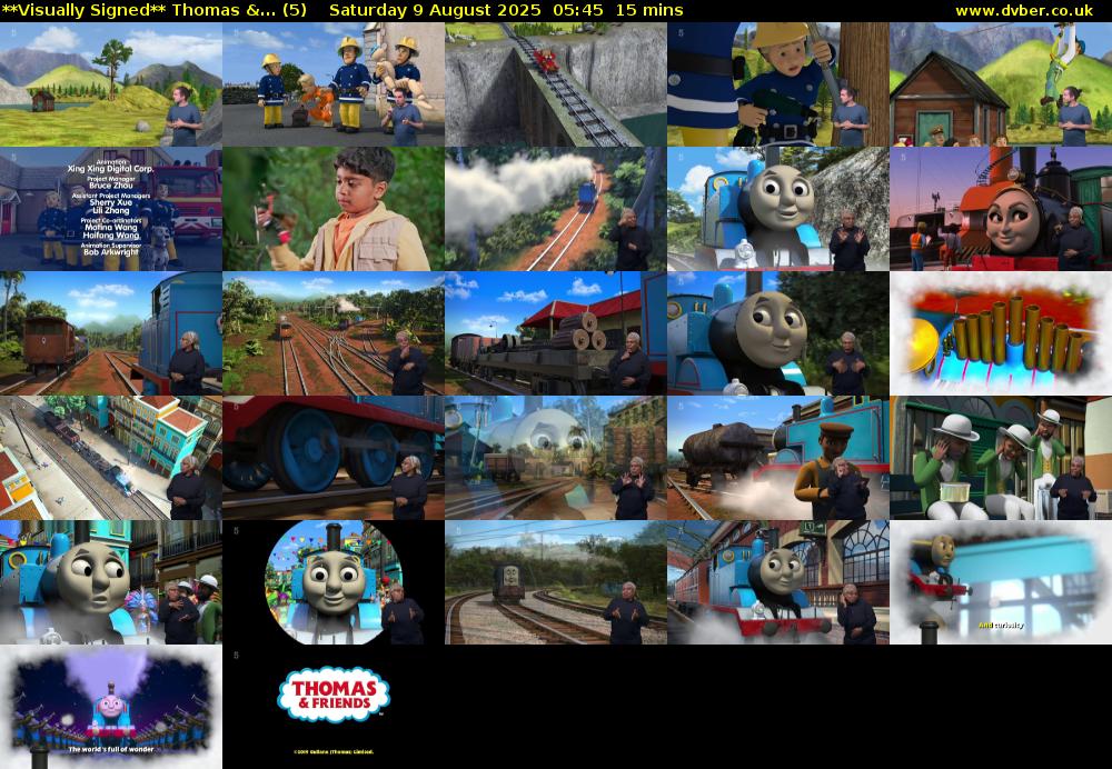 **Visually Signed** Thomas &... (5) Saturday 9 August 2025 05:45 - 06:00