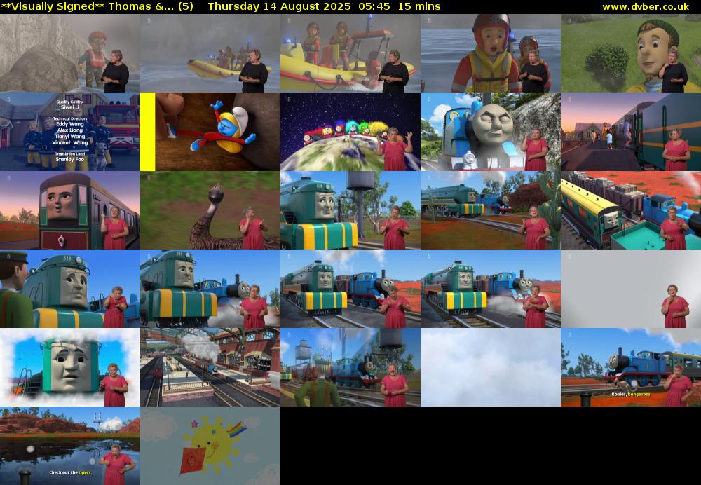 **Visually Signed** Thomas &... (5) Thursday 14 August 2025 05:45 - 06:00
