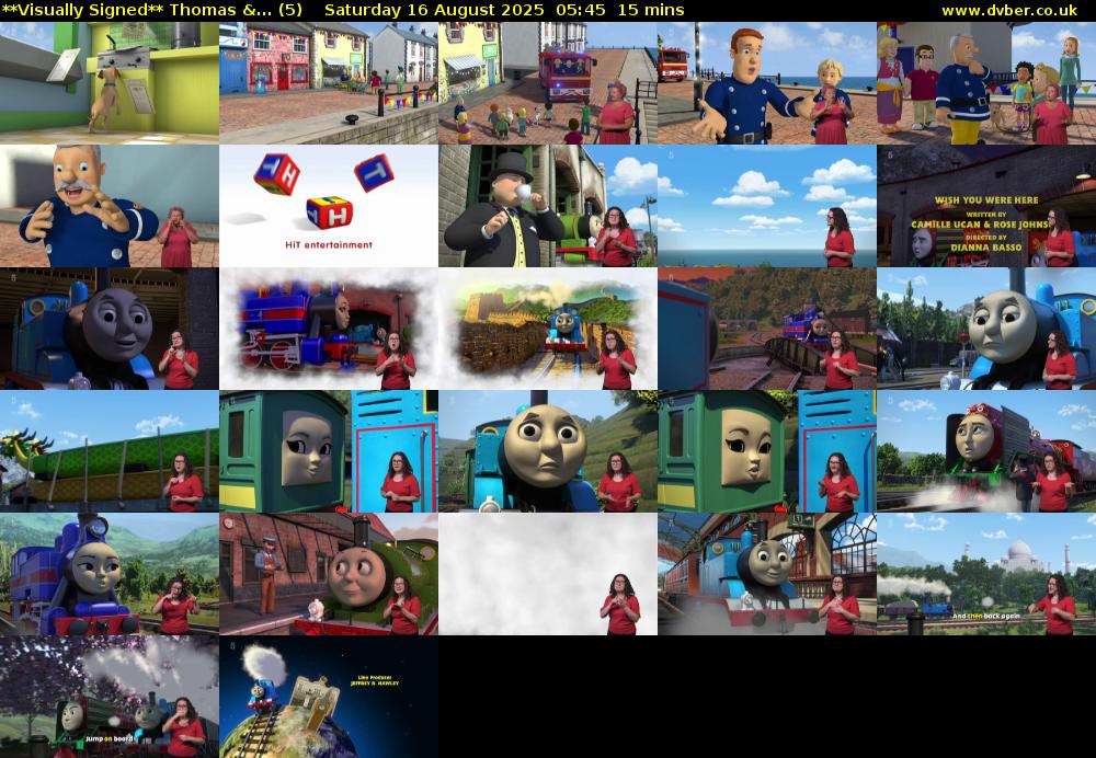 **Visually Signed** Thomas &... (5) Saturday 16 August 2025 05:45 - 06:00