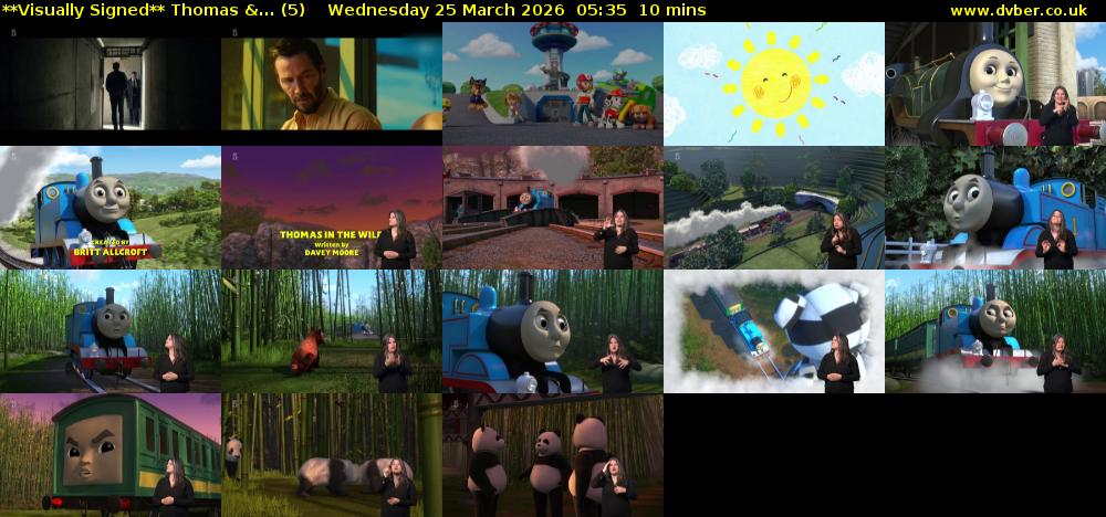 **Visually Signed** Thomas &... (5) Wednesday 25 March 2026 05:35 - 05:45