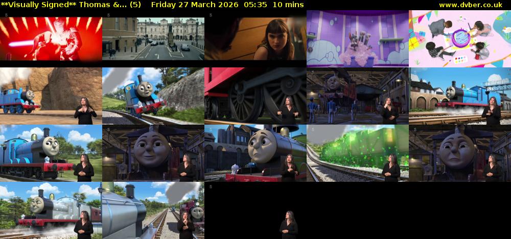 **Visually Signed** Thomas &... (5) Friday 27 March 2026 05:35 - 05:45