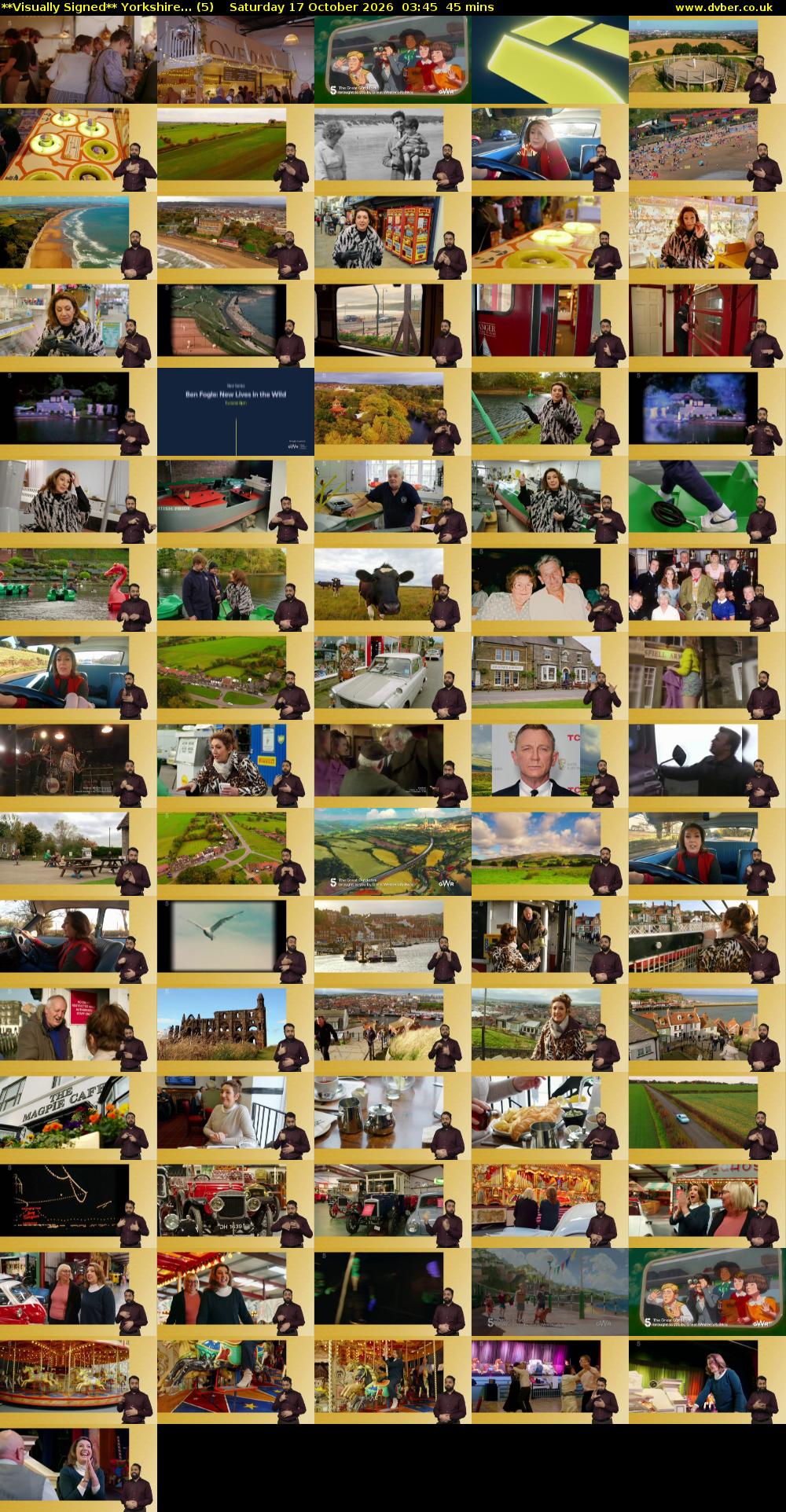 **Visually Signed** Yorkshire... (5) Saturday 17 October 2026 03:45 - 04:30