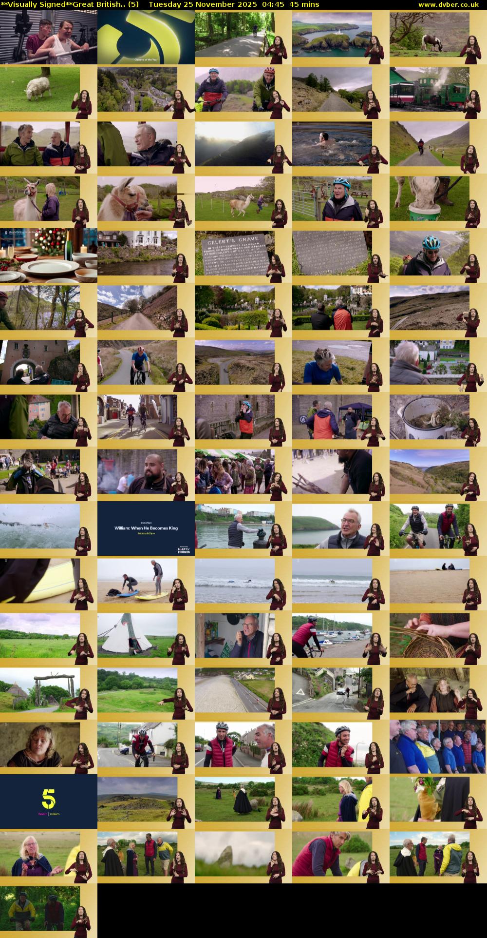 **Visually Signed**Great British.. (5) Tuesday 25 November 2025 04:45 - 05:30