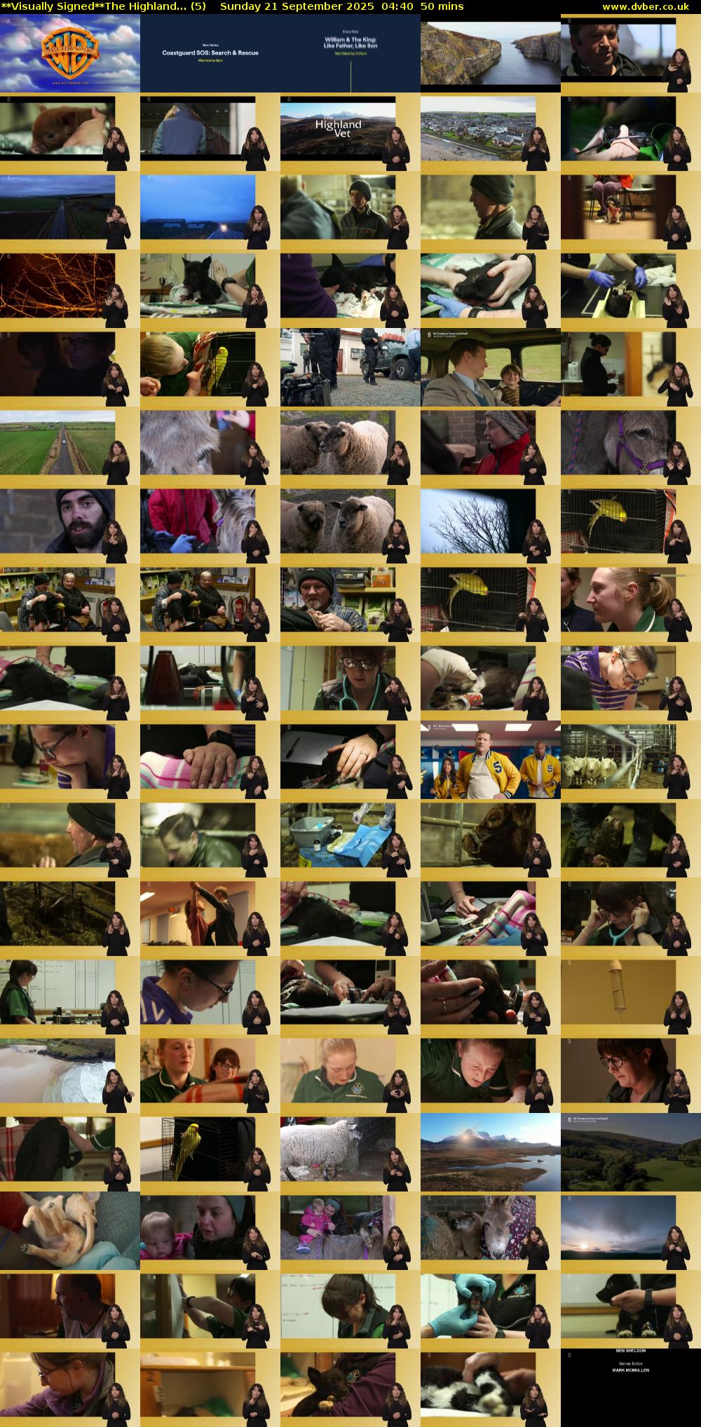 **Visually Signed**The Highland... (5) Sunday 21 September 2025 04:40 - 05:30