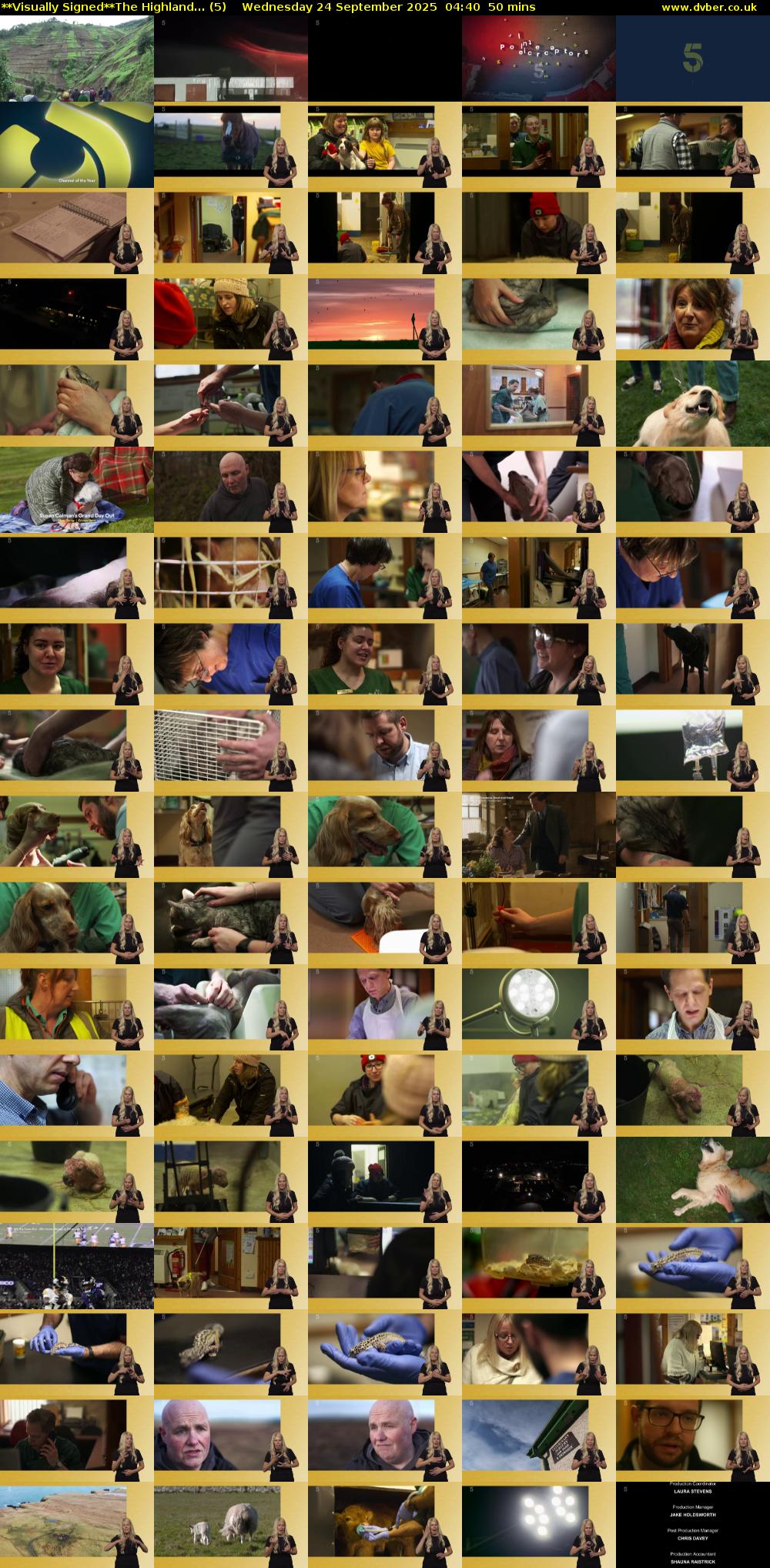 **Visually Signed**The Highland... (5) Wednesday 24 September 2025 04:40 - 05:30