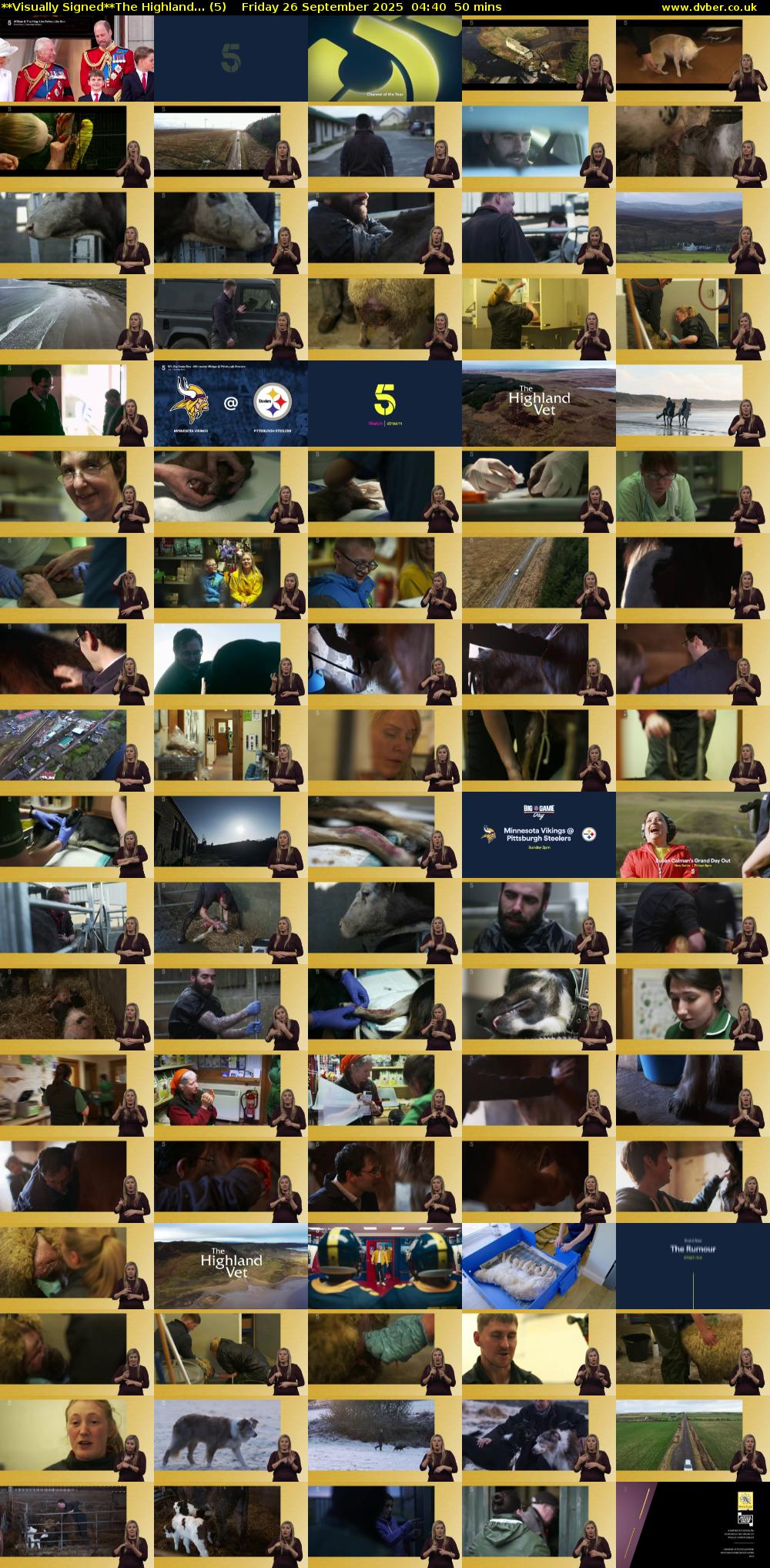 **Visually Signed**The Highland... (5) Friday 26 September 2025 04:40 - 05:30