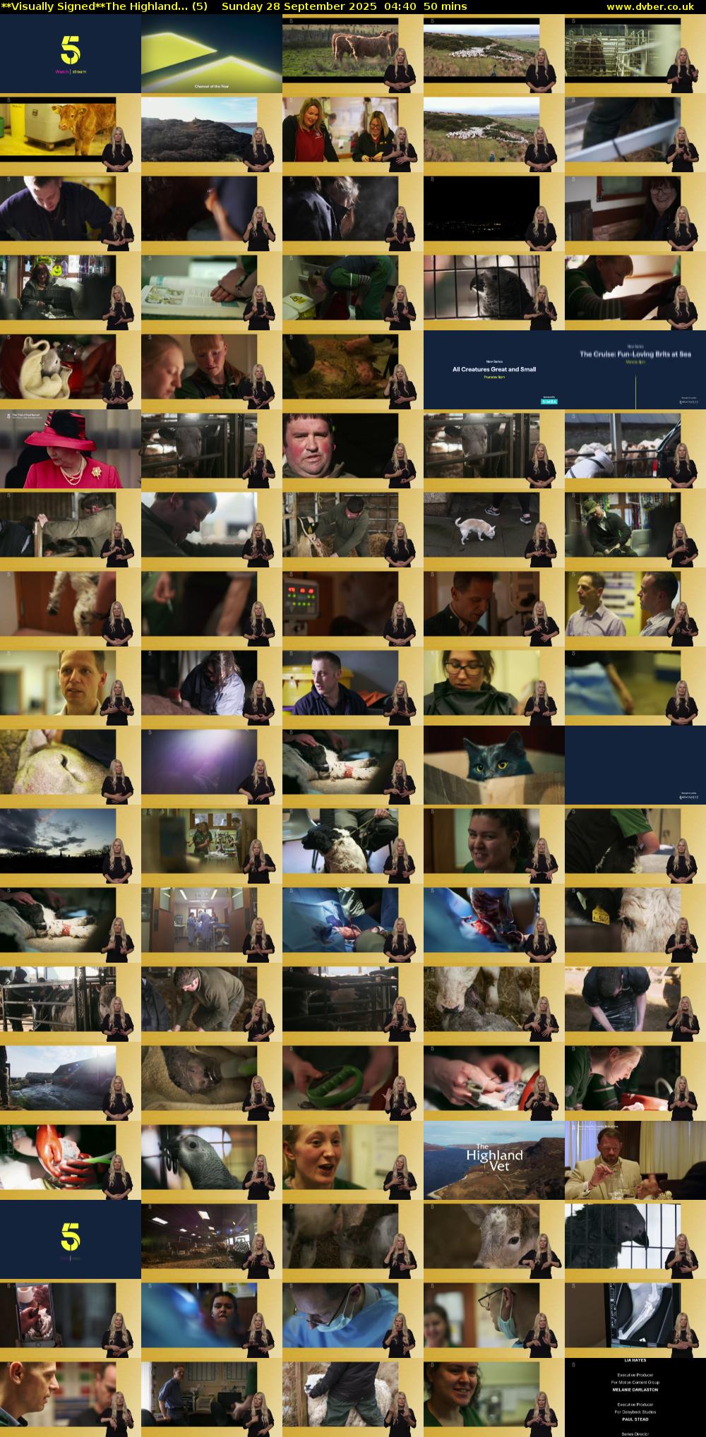 **Visually Signed**The Highland... (5) Sunday 28 September 2025 04:40 - 05:30