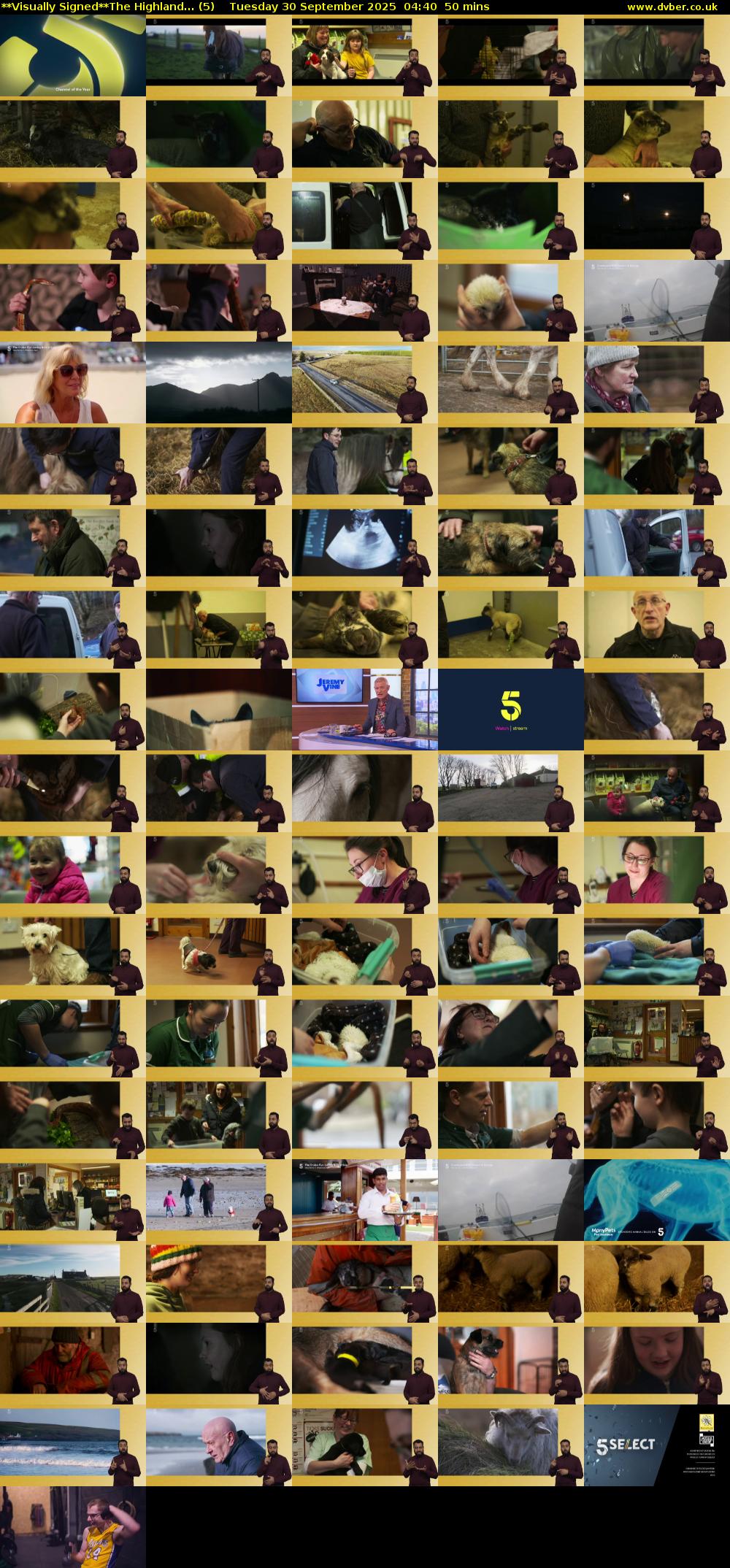 **Visually Signed**The Highland... (5) Tuesday 30 September 2025 04:40 - 05:30