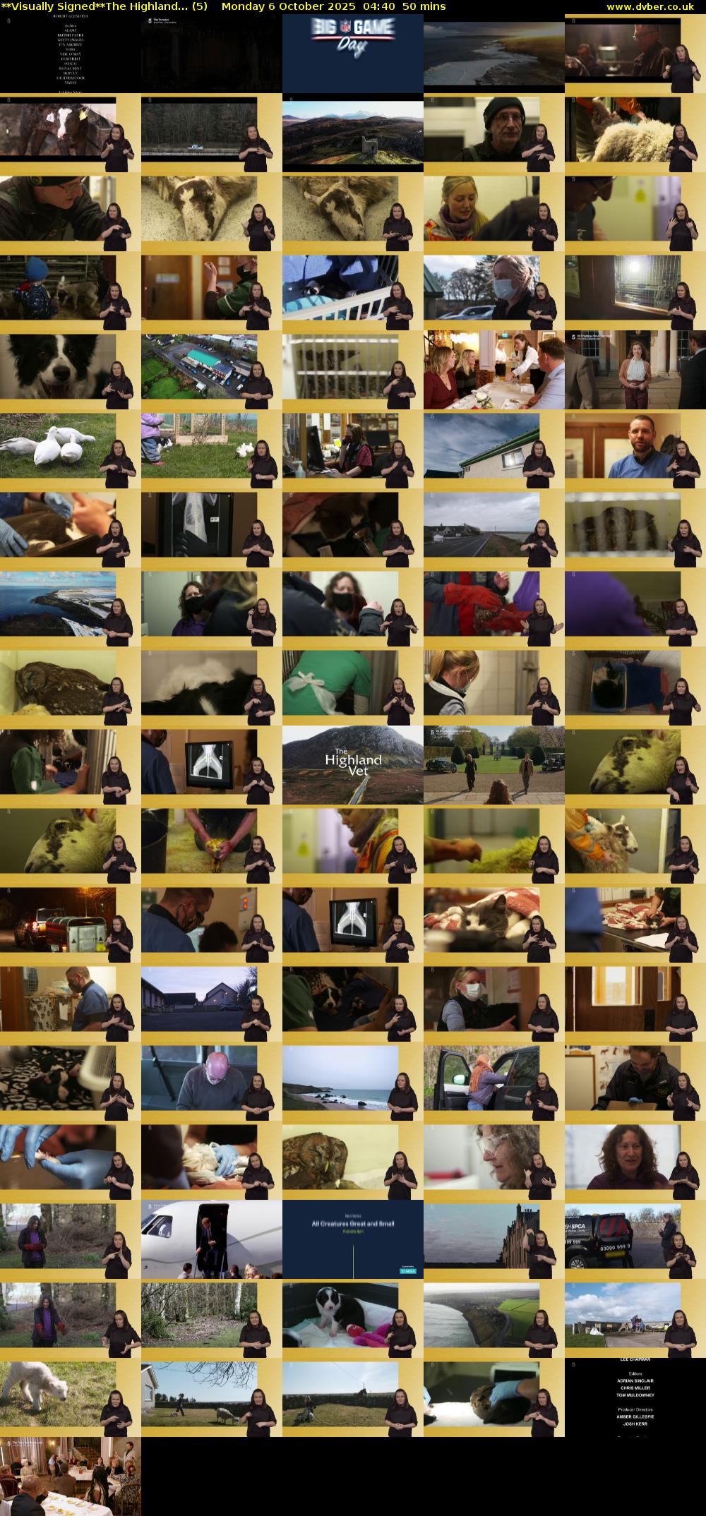 **Visually Signed**The Highland... (5) Monday 6 October 2025 04:40 - 05:30