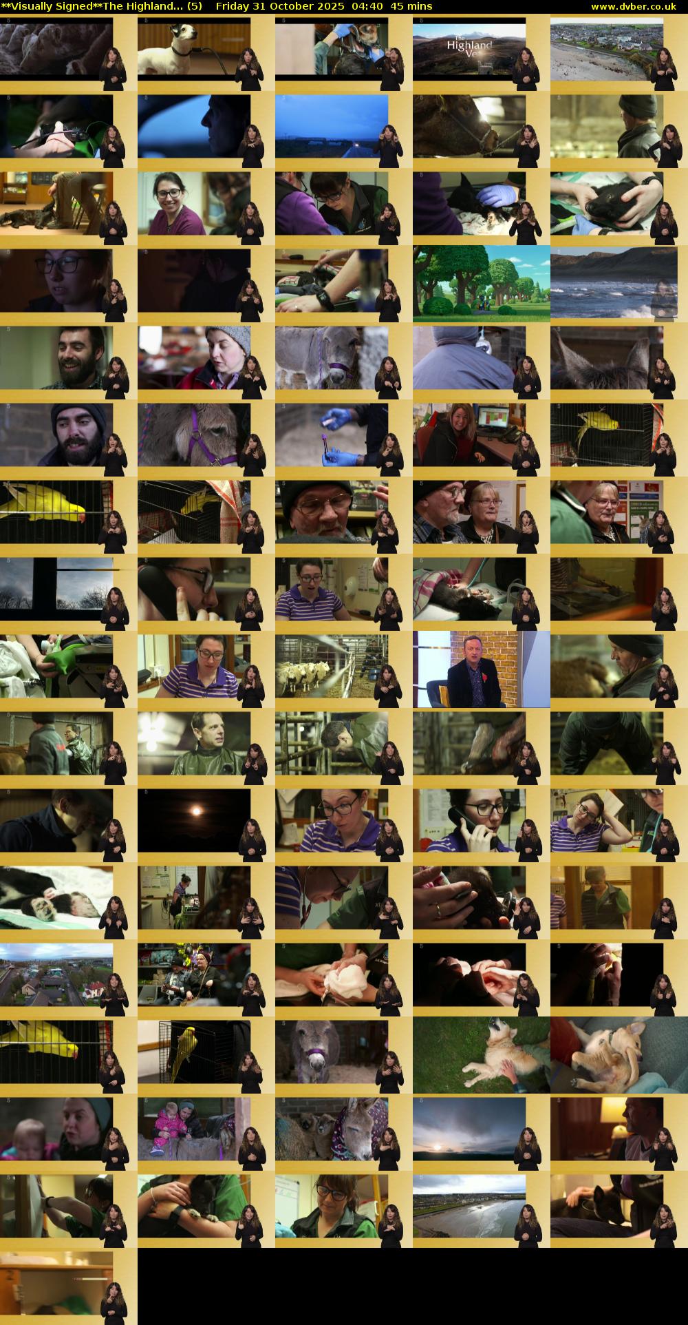 **Visually Signed**The Highland... (5) Friday 31 October 2025 04:40 - 05:25